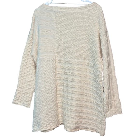 Free People Extra Textured Crème Pull Over Sweater Women’s Size Small New - Picture 10 of 12